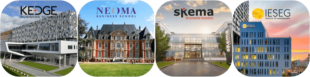 KEDGE、NEOMA、SKEMA、IESEG 校園